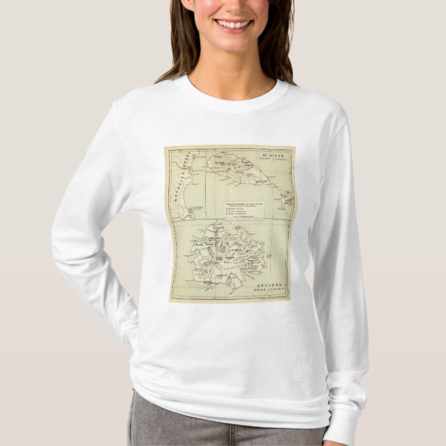 Antigua Lithographed Map T-Shirt (Front)