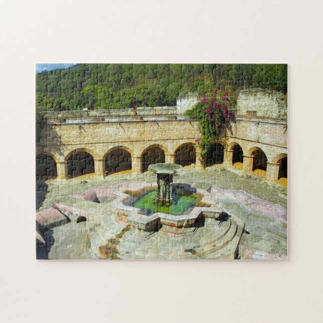 Antigua  Merced Cloister Fountain. Jigsaw Puzzle (Horizontal)