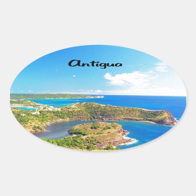 Antigua Oval Sticker (Front)