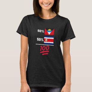 Antigua Plus Costa Rican Mix Flag Heritage T-Shirt
