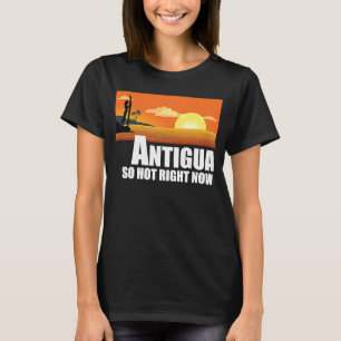 Antigua so hot right now Retro Travel Beach Vacati T-Shirt