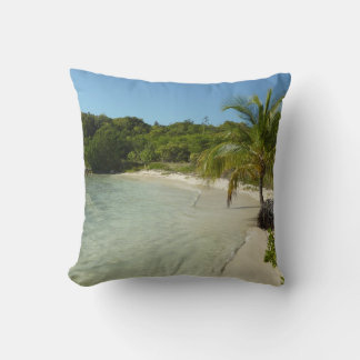 Antiguan Beach Beautiful Tropical Landscape Cushion