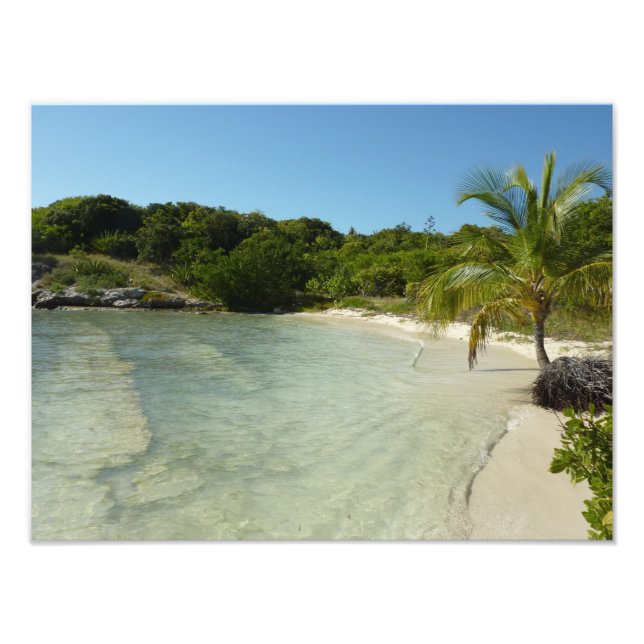 Antiguan Beach Beautiful Tropical Landscape Photo Print (Front)
