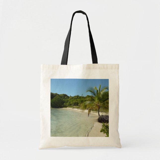 Antiguan Beach Beautiful Tropical Landscape Tote Bag (Front)