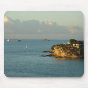 Antiguan Coast Beautiful Island Seascape Mouse Pad