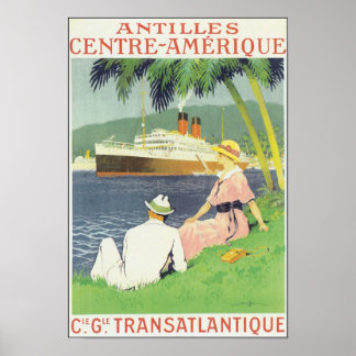 Antilles Centre-Amerique Poster