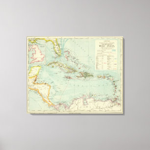 Antilles or West Indies Canvas Print