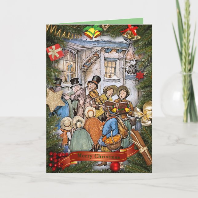 Antin Pieck Carol Singers Holiday Card (Front)