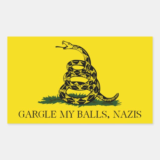 Antinazi sticker bumper sticker (Front)