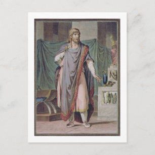 Antiochus, costume for 'Berenice' by Jean Racine, Postcard
