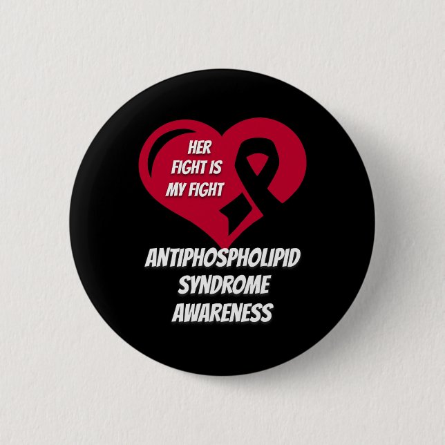 Antiphospholipid Syndrome Awareness  6 Cm Round Badge (Front)
