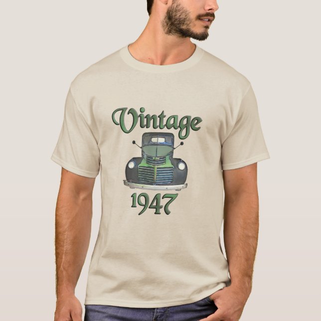 Antique 1947  Truck Watercolor Sketch T-Shirt (Front)