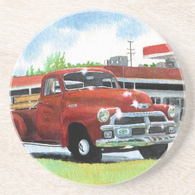 Antique 1954 Chevy Truck Coaster (Front)