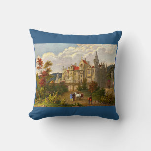 antique Abbotsford House print Cushion