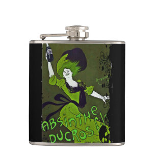 Antique Absinthe Advertisement Flask