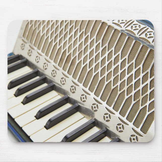 Antique Accordion Keyboard Mouse Pad (Front)