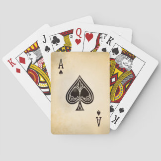 Antique Ace of Spades Playing Cards