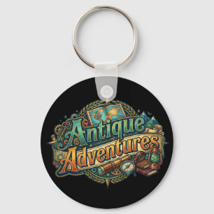 Antique Adventures – Vintage Explorer Graphic T-Sh Key Ring