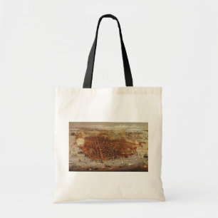 Antique Aerial Map of San Francisco, California Tote Bag