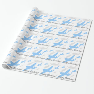 Antique Aeroplane Wrapping Paper