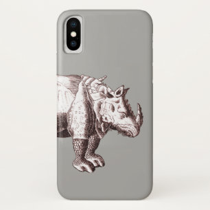 Antique Albrecht Durer Engraving of Rhinoceros Case-Mate iPhone Case