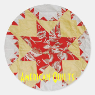 Antique American Quilts Classic Round Sticker