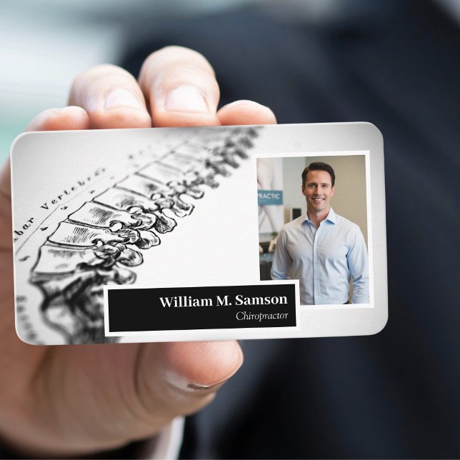 Antique anatomical illustration chiropractor photo business card (Creator Uploaded)