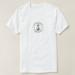 Antique Anchor Marina Boat  Name Location Captain T-Shirt