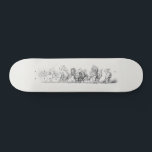 Antique Animal Parade Skateboard<br><div class="desc">Animals on parade antique painting</div>
