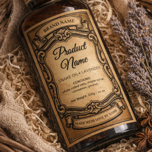 Antique apothecary labels for potion bottles