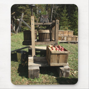 Antique Apple Cider Press Mouse Pad