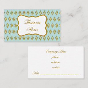 Antique Aqua Business Card