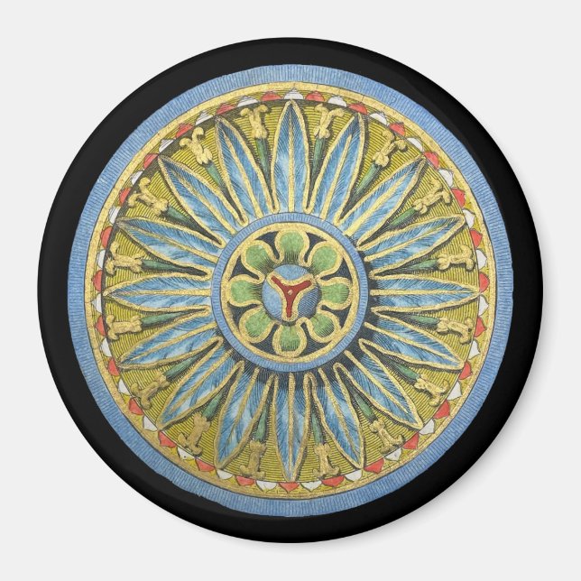 Antique Architectural Rosette No. 2 Magnet (Front)