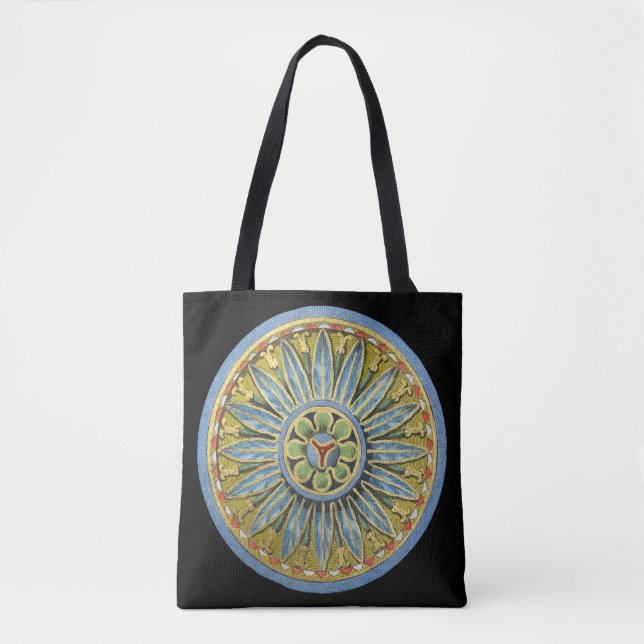 Antique Architectural Rosette No. 2 Tote Bag (Front)