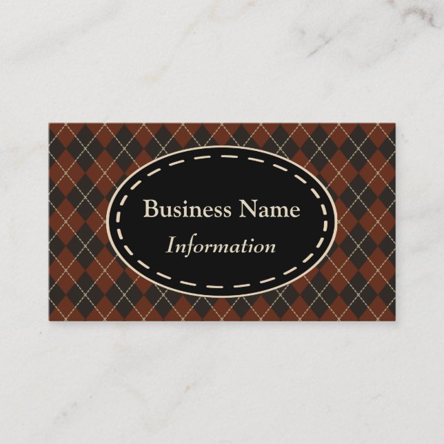 Antique Argyle Business Card (Front)
