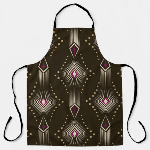 Antique Art Deco Geometric Ornament Apron