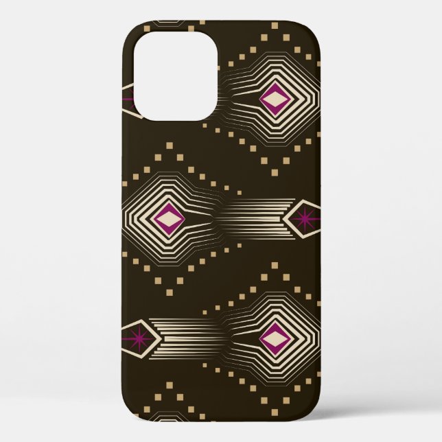 Antique Art Deco Geometric Ornament Case-Mate iPhone Case (Back)