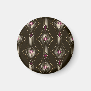 Antique Art Deco Geometric Ornament Magnet