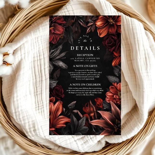 Antique  Art Nouveau Floral Wedding Enclosure Card (Creator Uploaded)