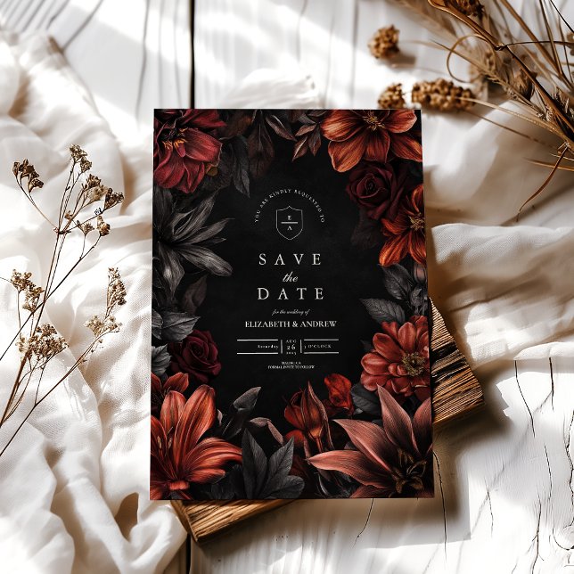 Antique  Art Nouveau Floral Wedding Save The Date (Creator Uploaded)