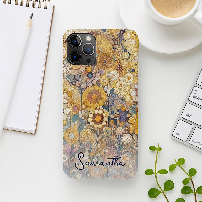Antique Art Nouveau Style Fine Art Floral Painting iPhone Case (Creator Uploaded)