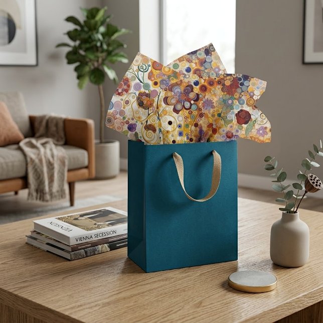 Antique Art Nouveau Style Fine Art Floral Painting Tissue Paper (Creator Uploaded)