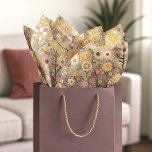 Antique Art Nouveau Style Fine Art Floral Painting Tissue Paper<br><div class="desc">This tissue paper exudes classic elegance with its stunning Art Nouveau floral pattern,  inspired by the painter Gustav Klimt. The charming vintage flower design adds a playful element to your gift wrapping or craft projects,  perfectly combining delicate artistry with a timeless style.</div>