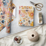 Antique Art Nouveau Style Fine Art Floral Painting Wrapping Paper<br><div class="desc">This gift wrapping paper exudes classic elegance with its stunning Art Nouveau floral pattern,  inspired by the painter Gustav Klimt. The charming vintage flower design adds a playful element to your gift wrapping or craft projects,  perfectly combining delicate artistry with a timeless style.</div>