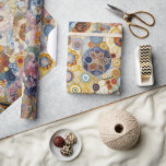 Antique Art Nouveau Style Fine Art Floral Painting Wrapping Paper<br><div class="desc">This gift wrapping paper exudes classic elegance with its stunning Art Nouveau floral pattern,  inspired by the painter Gustav Klimt. The charming vintage flower design adds a playful element to your gift wrapping or craft projects,  perfectly combining delicate artistry with a timeless style.</div>