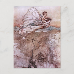 Antique Arthur Rackham Fairy Illustration Postcard