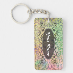 Antique ARTs Ornament Pattern for your Design Key Ring