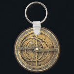 Antique Astrolabe 2 Key Ring<br><div class="desc">The Astrolabe,  an ancient astronomical computer used for solving problems relating to time and the position of the Sun and stars in the sky. Perfect theme for timekeeping.</div>