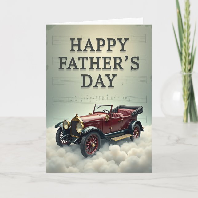 Antique Auto Fathers Day Card (Front)