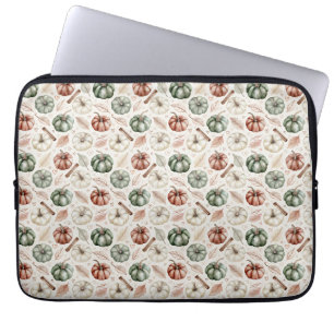 Antique Autumn Leaves and Cinnamon – Vintage Fall Laptop Sleeve